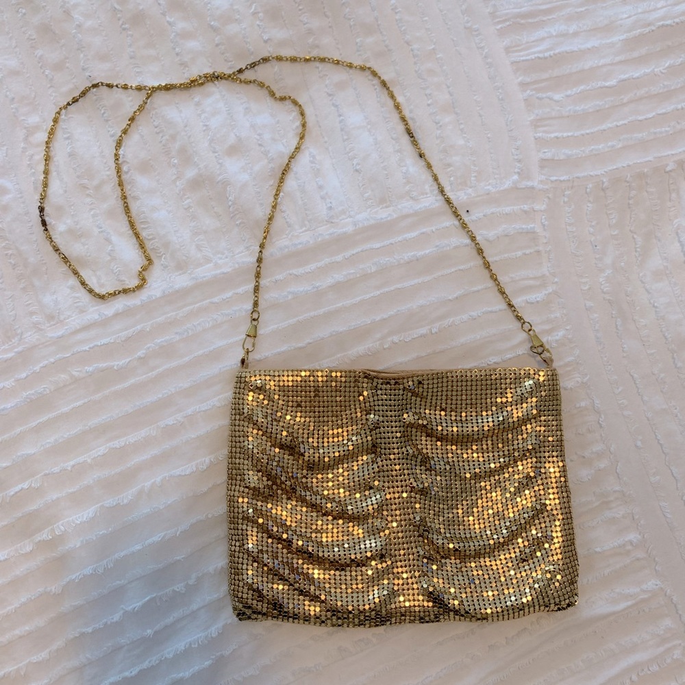 Gold evening bag